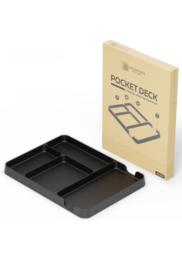 Pocket Deck Black Everyday Carry Tray For Men - Image 2